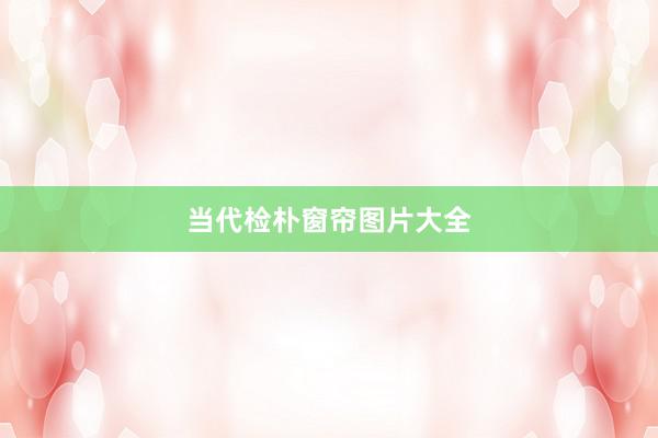 当代检朴窗帘图片大全